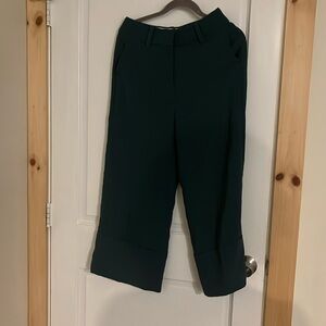Wide leg cropped trousers